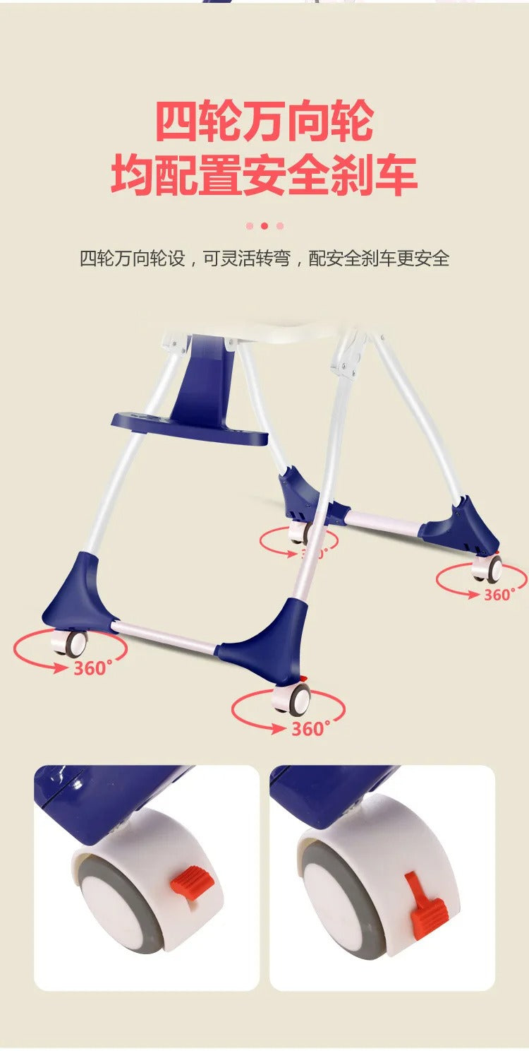 Baby High Chair – Foldable, Adjustable & Portable Dining Seat