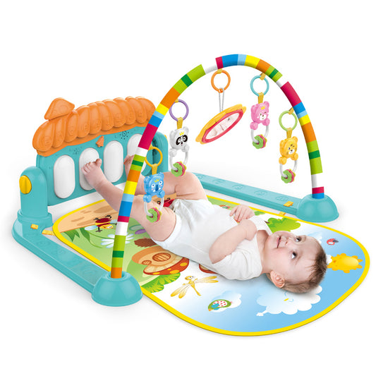 3-in-1 Newborn Baby Play Gym Piano Fitness Play Mat – Interactive, Fun &amp; Developmental