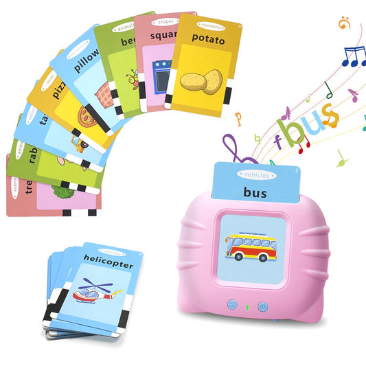 Kids English Learning Speech Therapy Machine – Montessori Talking Flash Card Educational Toy