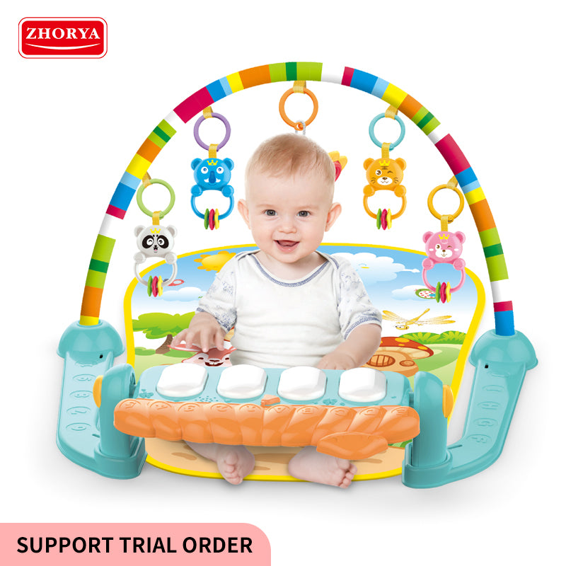 3-in-1 Newborn Baby Play Gym Piano Fitness Play Mat – Interactive, Fun &amp; Developmental