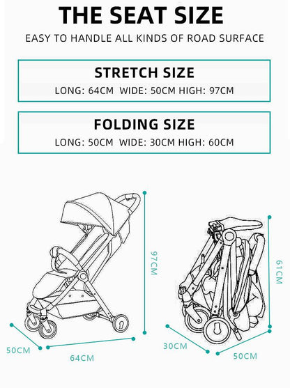 Stroller Travel-Friendly Baby Stroller Pram – Comfort & Convenience on the Go!