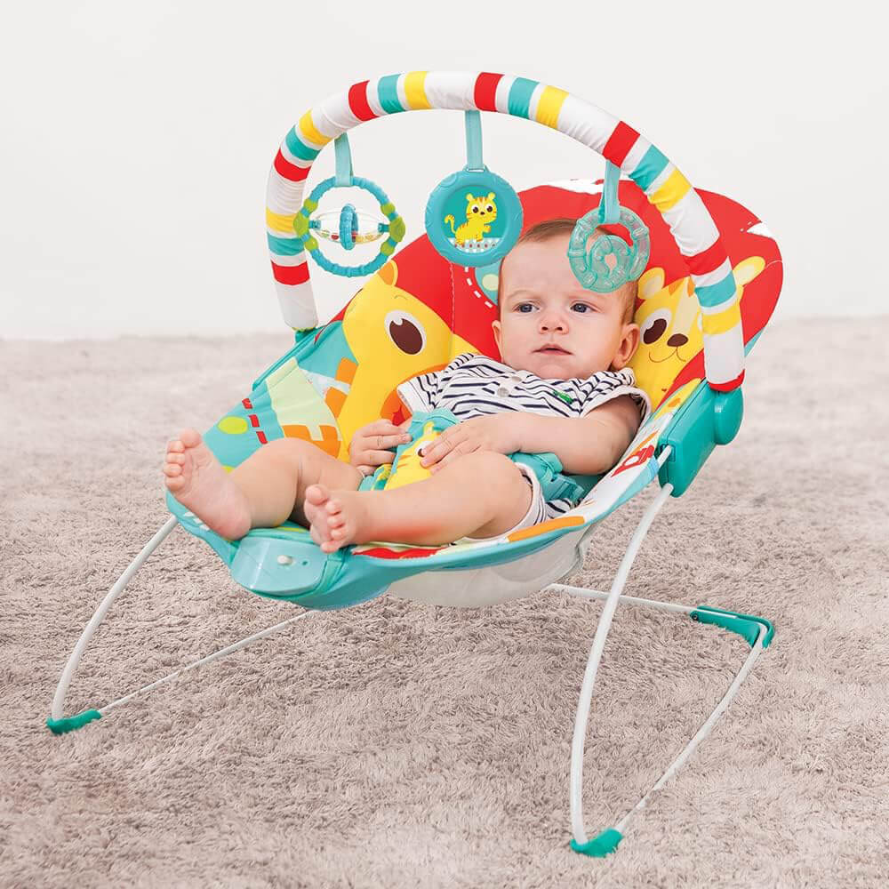 Mastela Baby Bouncer with Attached Toy Bar – Soothing & Fun Infant Seat