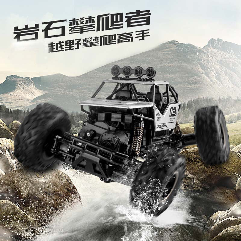 RC Rock Crawler 4WD – 1/18 Alloy Off-Road Remote Control Car with Dual Batteries