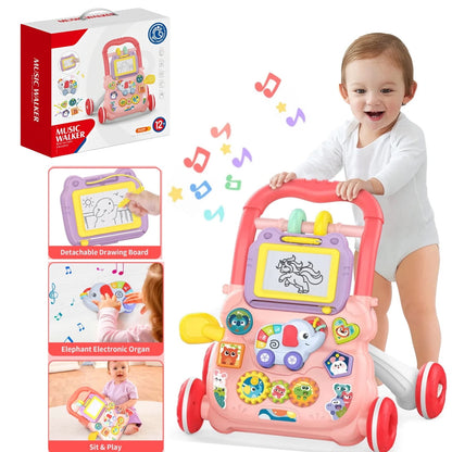 Haunger Baby Activity Walker with Lights & Music – Fun & Safe Walking Support for 6M+