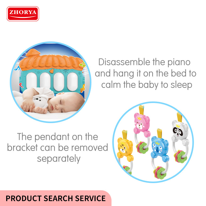 3-in-1 Newborn Baby Play Gym Piano Fitness Play Mat – Interactive, Fun &amp; Developmental