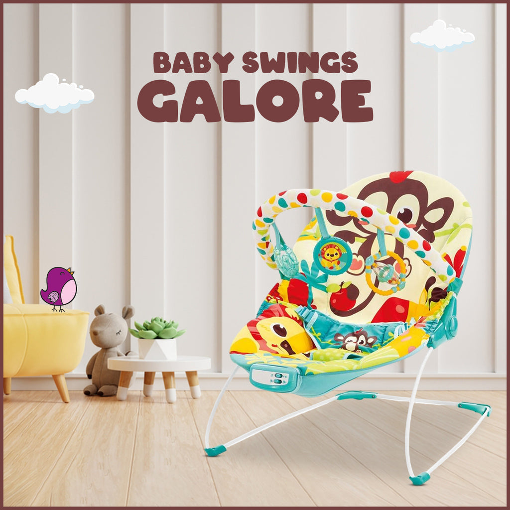 Mastela Baby Bouncer with Attached Toy Bar – Soothing & Fun Infant Seat