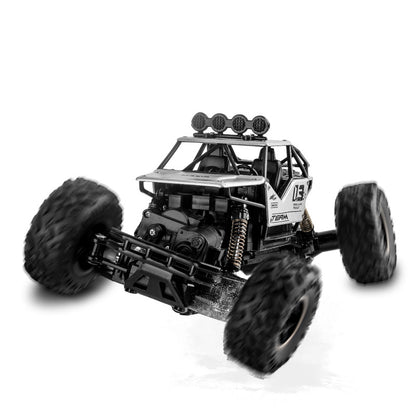 RC Rock Crawler 4WD – 1/18 Alloy Off-Road Remote Control Car with Dual Batteries