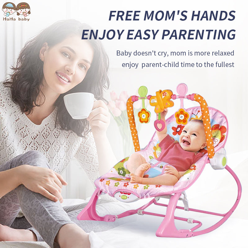 Tiibaby Infant-to-Toddler Rocker – Adjustable Bouncer & Soothing Chair for Baby Comfort