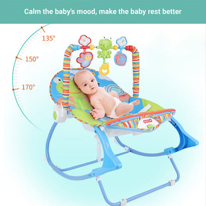 Tiibaby Infant-to-Toddler Rocker – Adjustable Bouncer & Soothing Chair for Baby Comfort