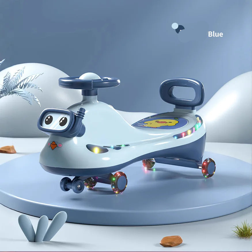 Kids Fish/Diver Style Cartoon Ride-On Push & Sliding Car