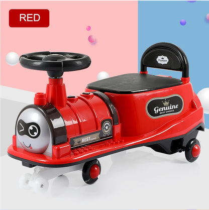 Kids Cartoon Train Design Ride-On Push & Sliding Toy Car