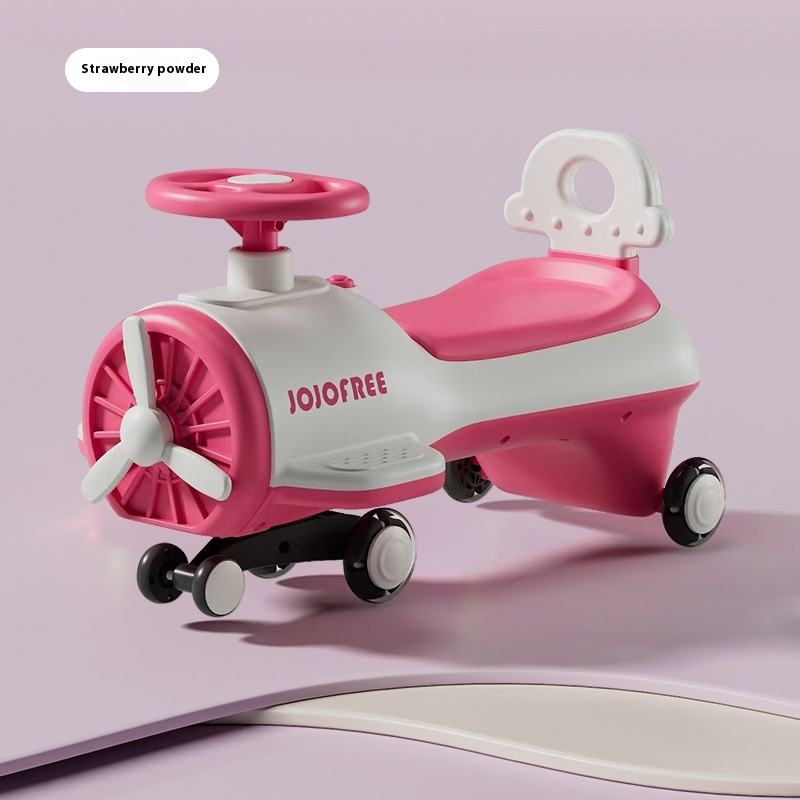 Kids Airplane Style Ride-On Push & Sliding Toy Car