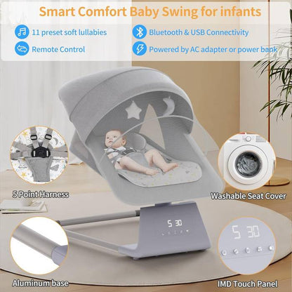 Cool Baby 4-in-1  Baby Electric Swing with Remote Control & Touch System