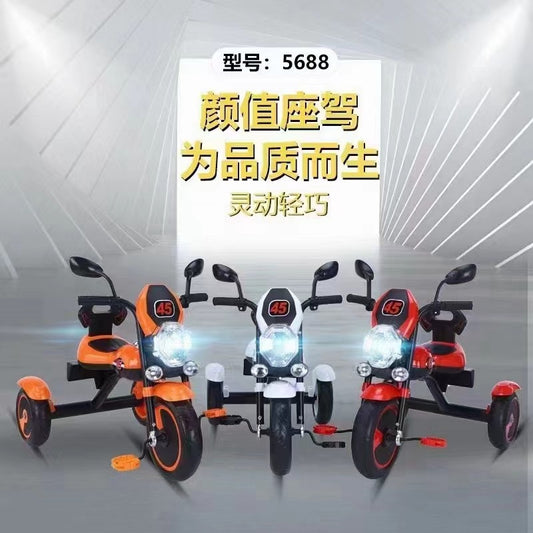 Bike-Style Kids Tricycle with Lights & Music – Sporty & Fun Ride for Toddlers