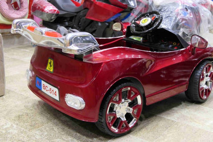 Kids Battery Operated Car – Ferrari Style, Remote Control, Metallic Paint