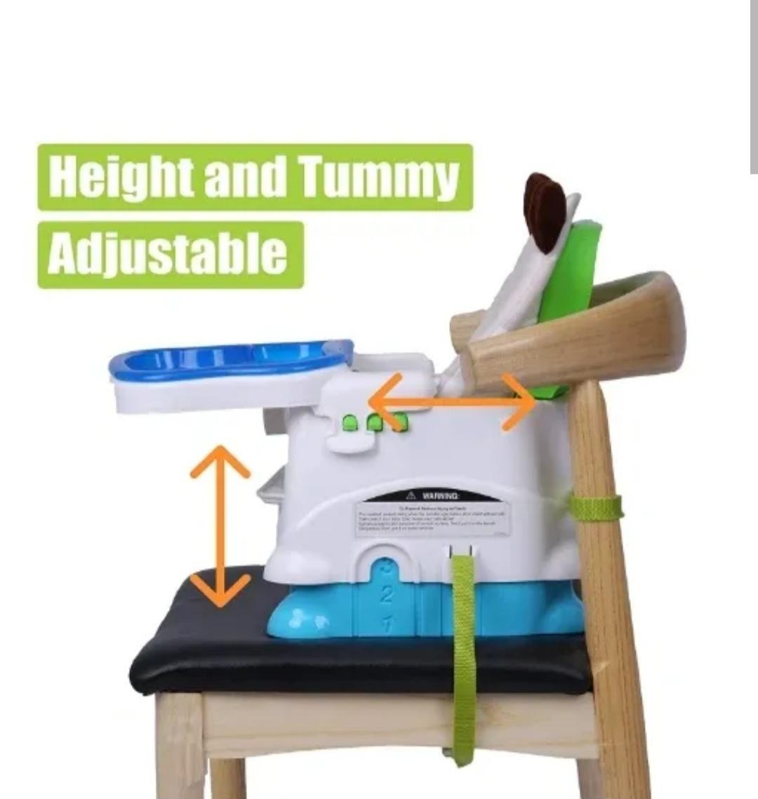 Lightweight Baby Safety High Chair – Plastic Booster Seat for Easy Feeding