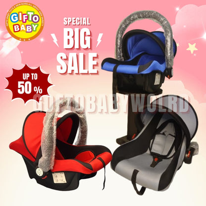 Premium Baby Carrycot | 2-in-1 Infant Car Seat & Rocker | Lightweight & Comfortable