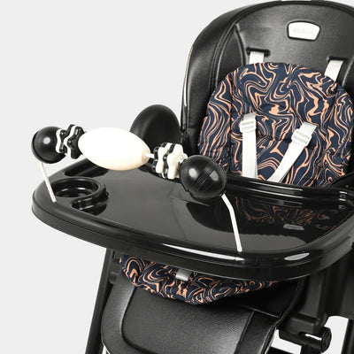2-in-1 Convertible Baby High Chair & Swing – Black