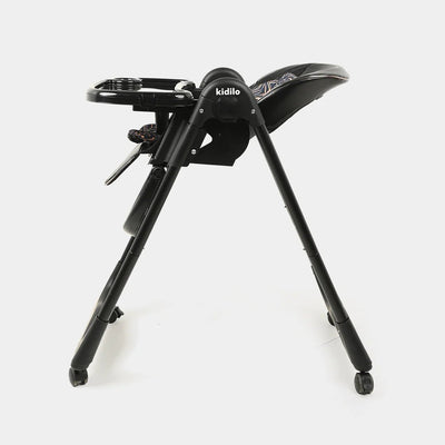 2-in-1 Convertible Baby High Chair & Swing – Black