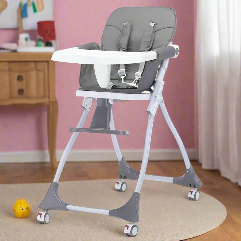 Baby High Chair – Foldable, Adjustable & Portable Dining Seat