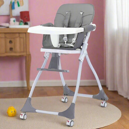 Baby High Chair – Foldable, Adjustable & Portable Dining Seat