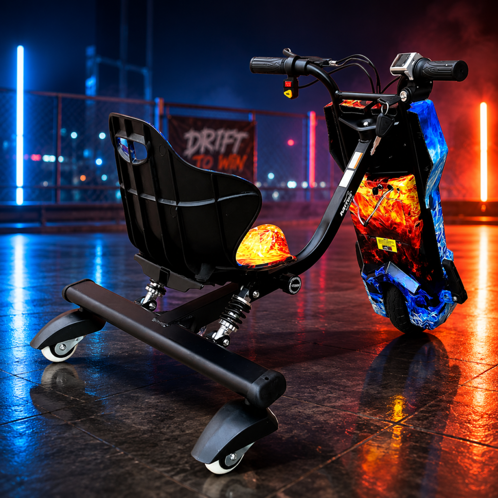 Drifter Electric Drift Trike Ride On Scooter for Kids 24V Rechargeable – Multi Color thumbnail 2