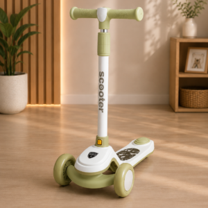 Premium 3-Wheel Kids Scooter with Adjustable Handlebar | Lean-to-Steer Kick Scooter for Boys & Girls