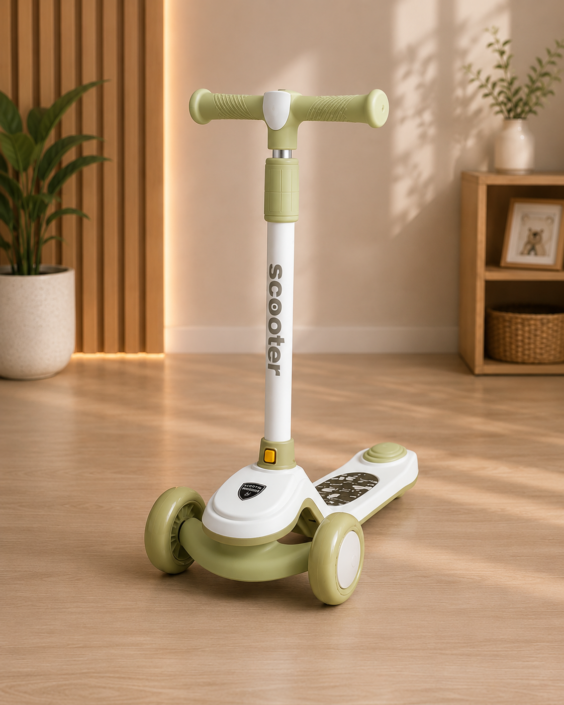 Premium 3-Wheel Kids Scooter with Adjustable Handlebar | Lean-to-Steer Kick Scooter for Boys & Girls