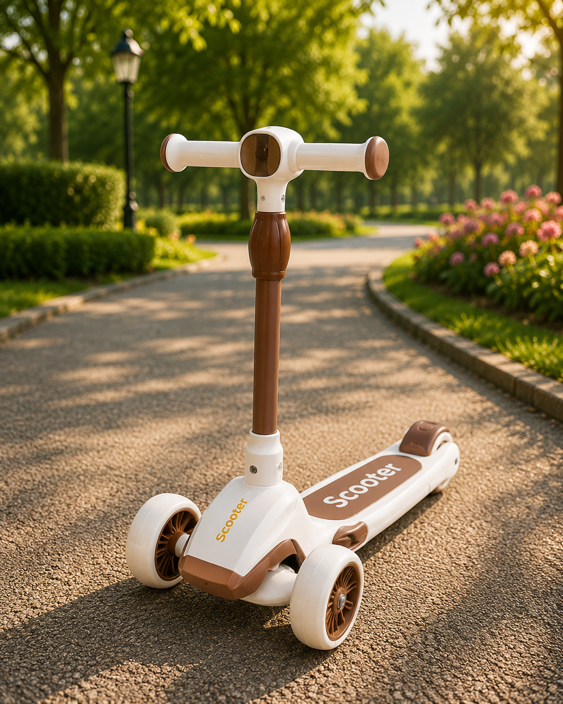 Premium 3-Wheel Kids Scooter with Adjustable Handlebar | Lean-to-Steer Kick Scooter for Boys & Girls