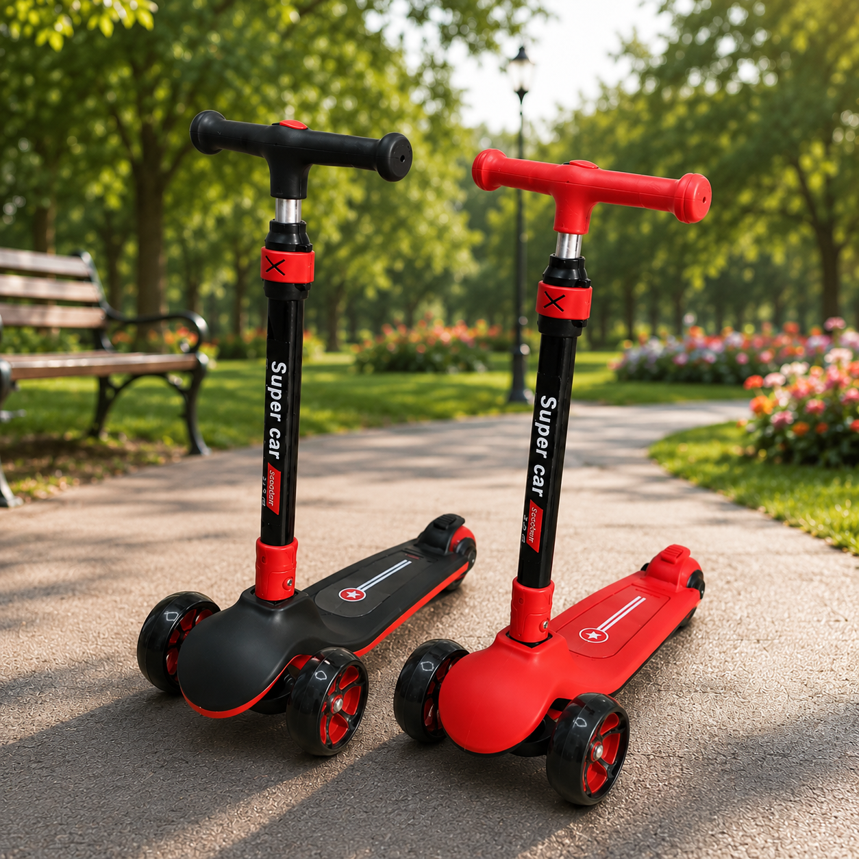 Premium 3-Wheel Kids Scooter with Adjustable Handlebar | Foldable Kick Scooter for Boys & Girls