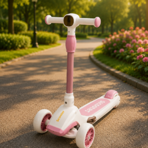Premium 3-Wheel Kids Scooter with Adjustable Handlebar | Lean-to-Steer Kick Scooter for Boys & Girls