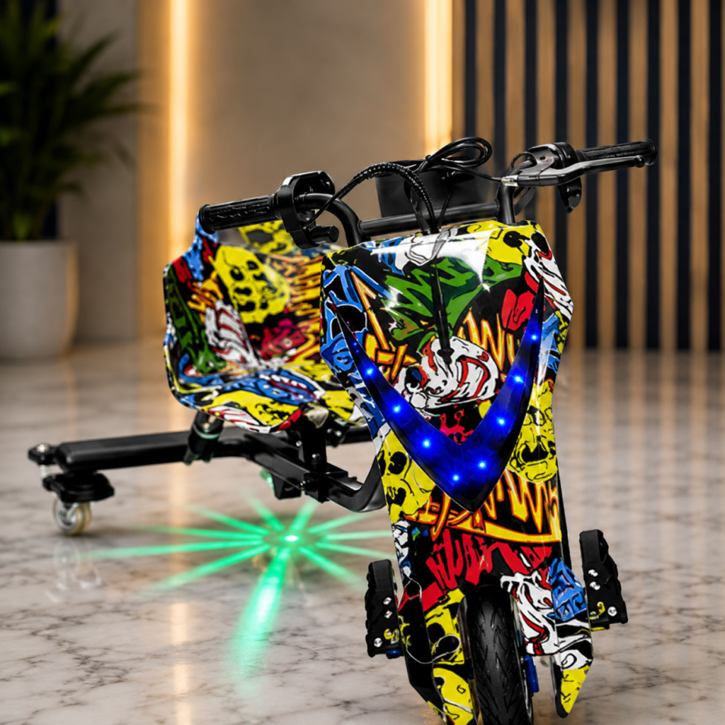 Drifter Electric Drift Trike Ride-On Scooter for Kids 24V Rechargeable – Kids Electric Drift Tricycle with Powerful Motor | Multi Color
