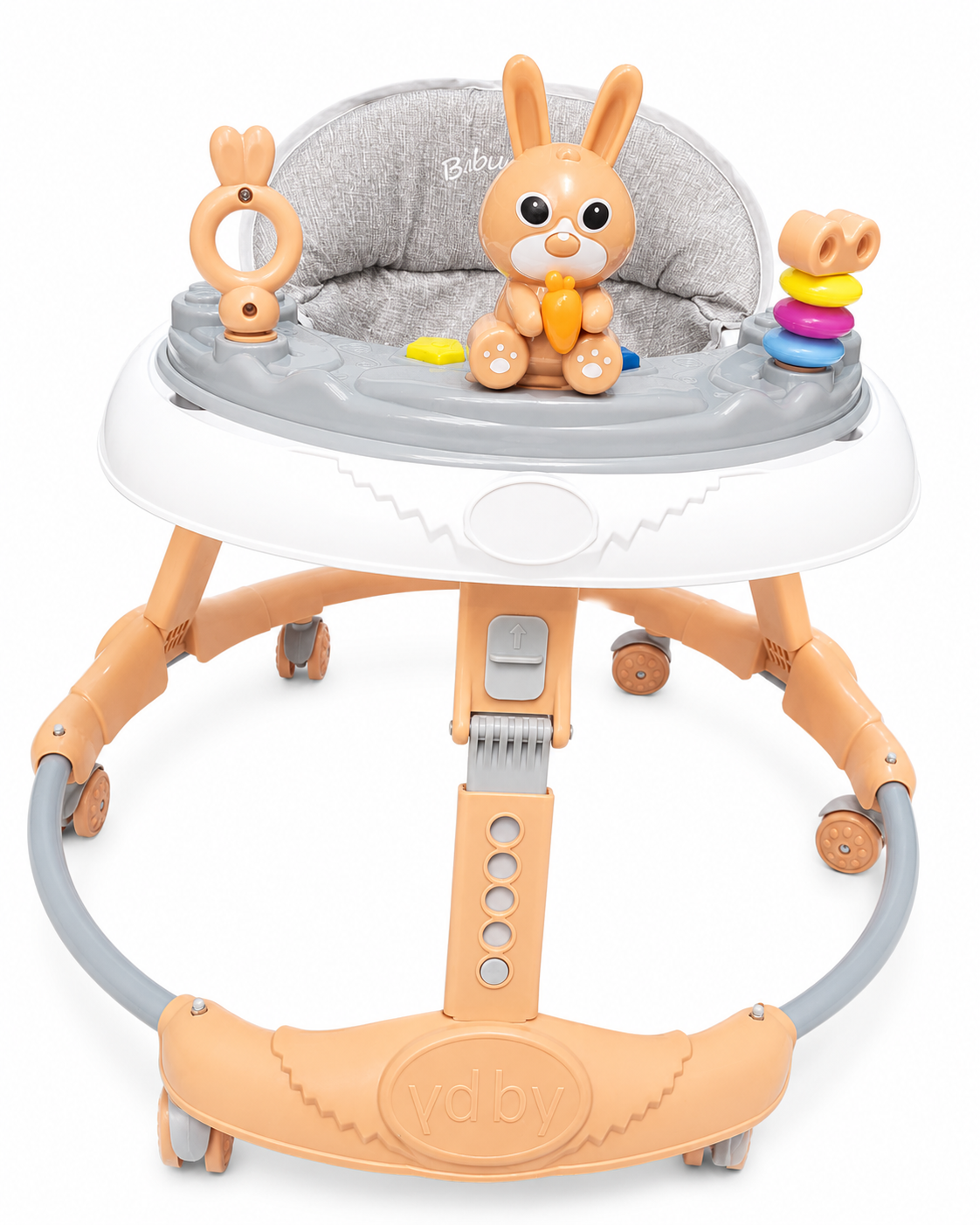 Aluminum base round walker