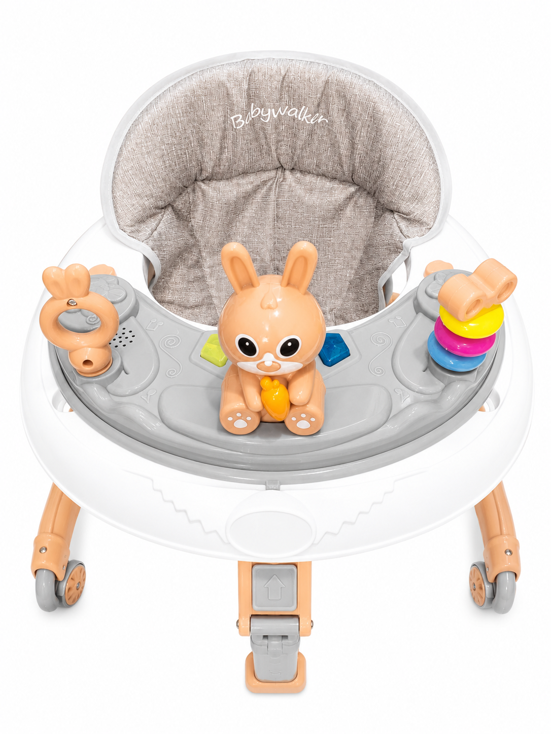 Aluminum base round walker