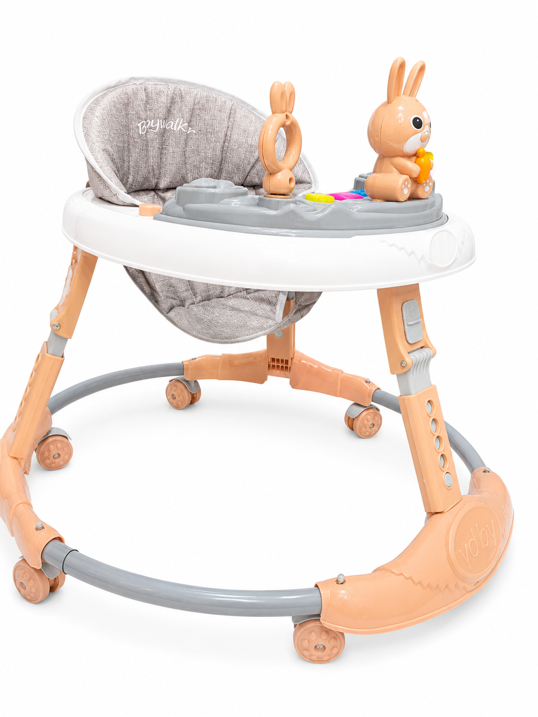 Aluminum base round walker