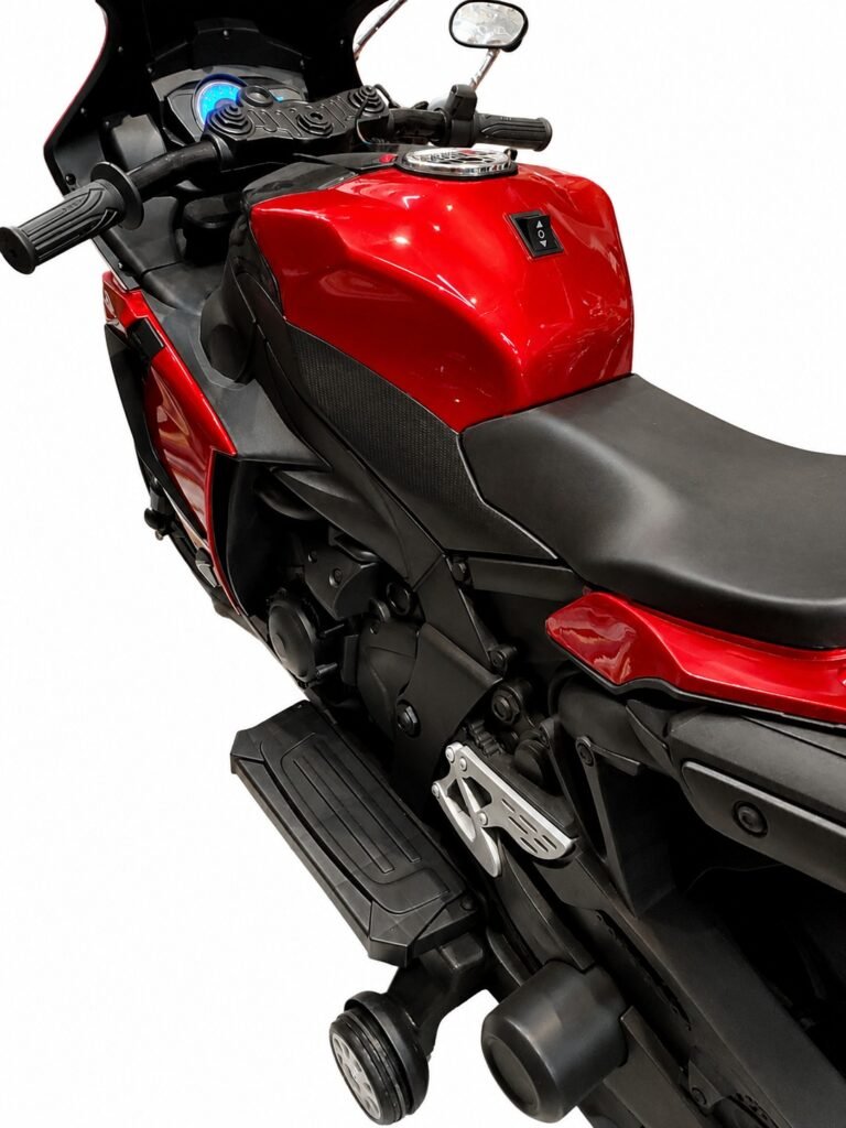 Kawasaki R1000 Kids Electric Ride-On Motorcycle – 12V Rechargeable Kids Bike with LED Lights | Red thumbnail 3