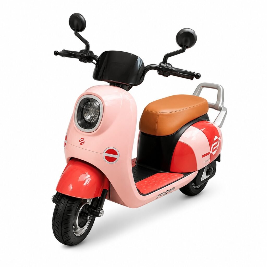 Mini EV Kids Electric Ride-On Scooter 6V Rechargeable – Kids Ride-On Motorcycle with LED Headlight Multi Colours thumbnail 2