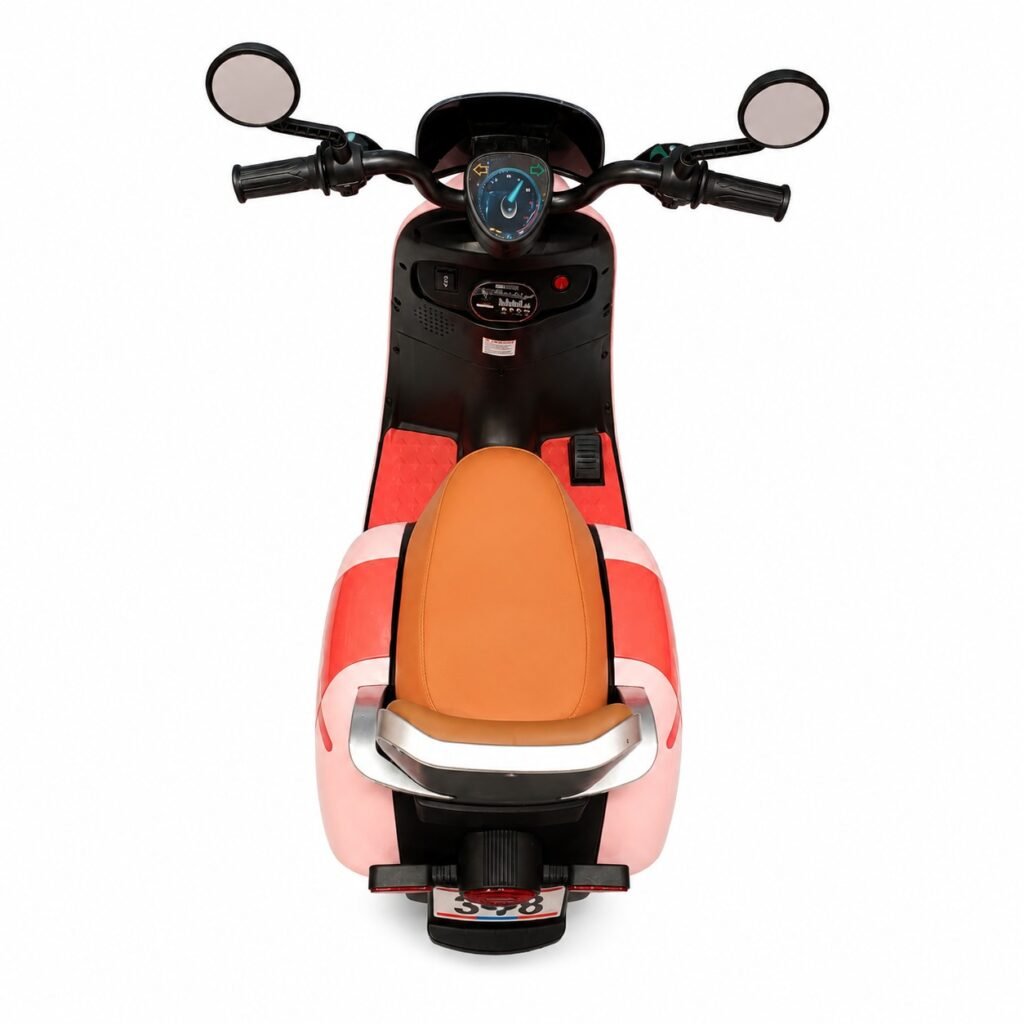 Mini EV Kids Electric Ride-On Scooter 6V Rechargeable – Kids Ride-On Motorcycle with LED Headlight Multi Colours thumbnail 3