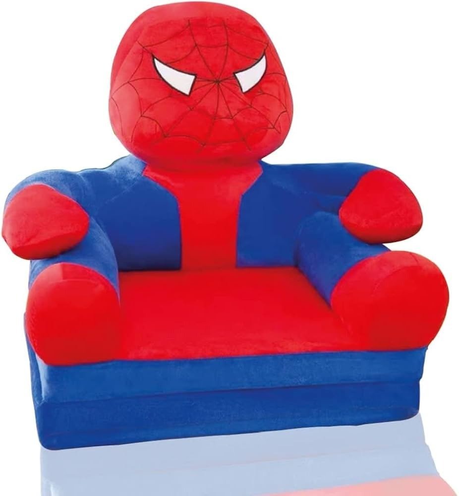 Spiderman Kids Sofa – 3-Panel Foldable Baby Sofa & Comfortable Kids Seating Chair thumbnail 3