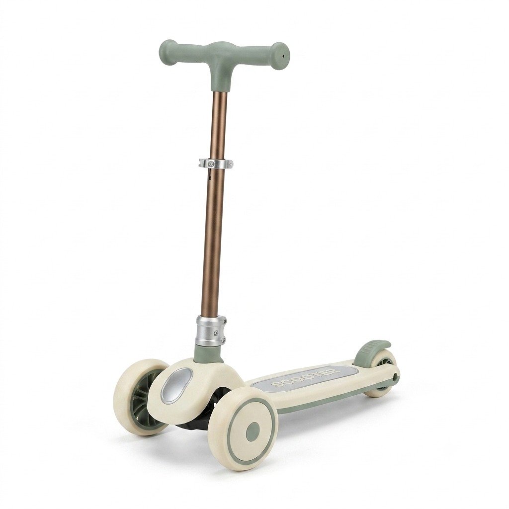 Kids Electric Scooty Ride-On – Battery Powered Scooter with LED Lights, Music & Rechargeable Battery
