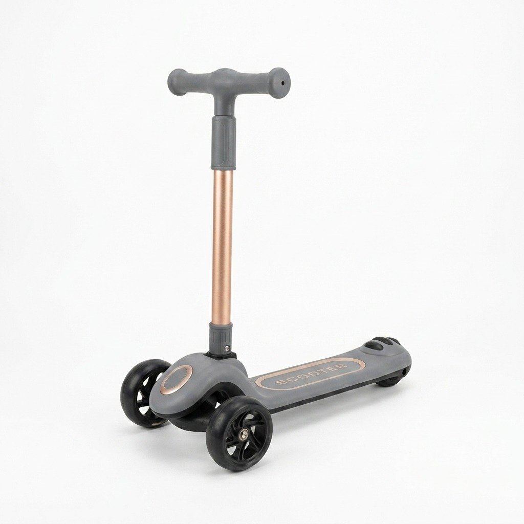 Kids Electric Scooty Ride-On – Battery Powered Scooter with LED Lights, Music & Rechargeable Battery