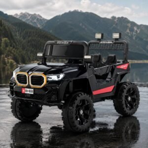 12V Kids Ride-On Electric Jeep 4x4 Style SUV with LED Lights, Music, USB, Remote Control & Rechargeable Battery – Off-Road Ride On Car for Boys & Girls