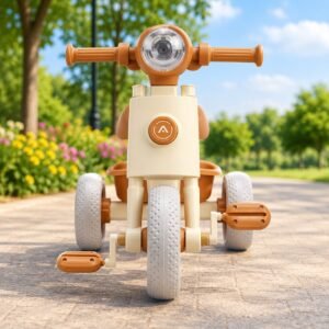 Fibre Kids Tricycle with Storage Basket – Heavy Duty 3-Wheel Pedal Bike for Toddlers | Safe & Durable