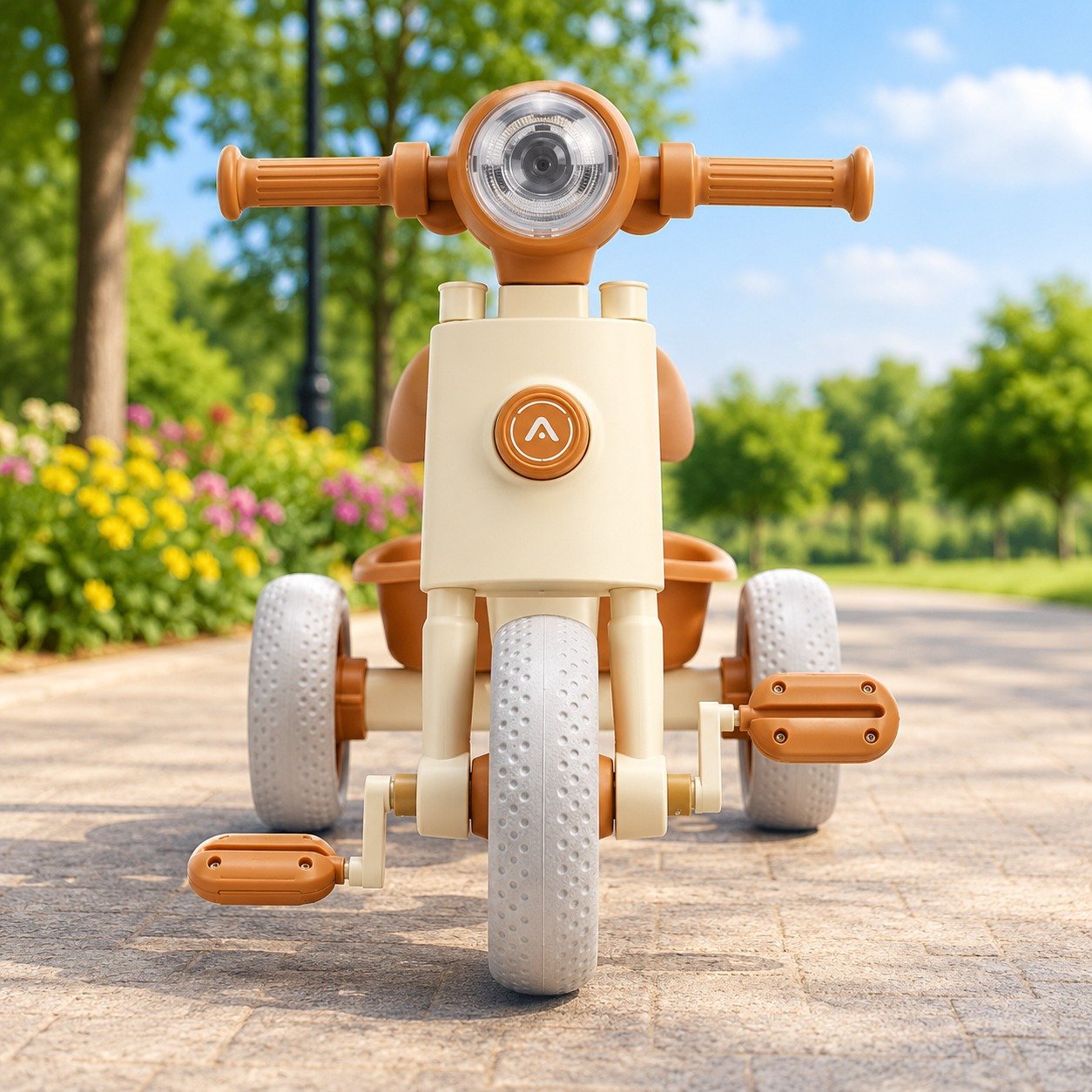 Fibre Kids Tricycle with Storage Basket – Heavy Duty 3-Wheel Pedal Bike for Toddlers | Safe & Durable