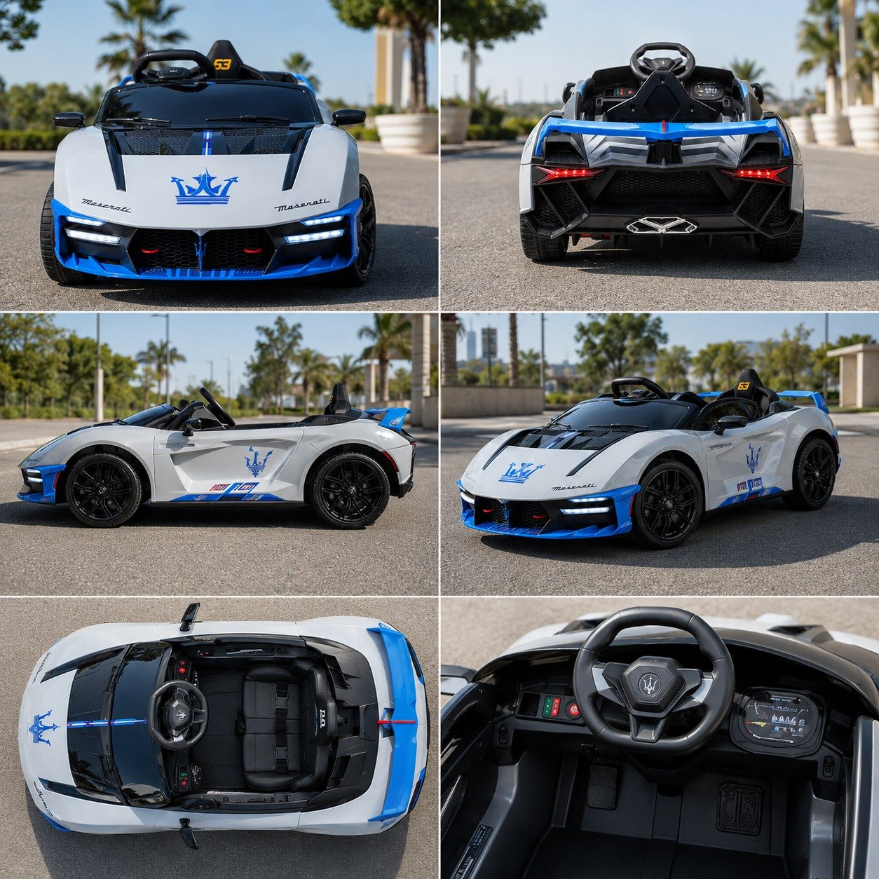 Sports Maserati Kids Electric Ride-On Car | Luxury Sports Car for Kids