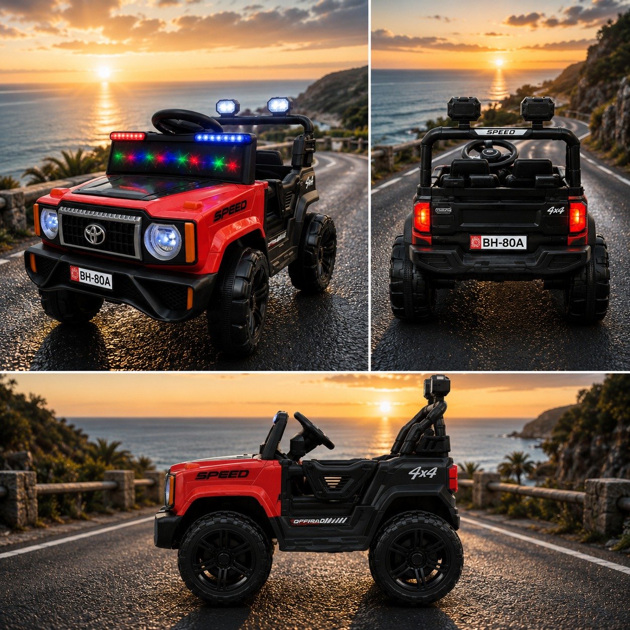 Two Seater Kids Electric Jeep | 2-Seater Battery Powered Ride-On Jeep for Kids