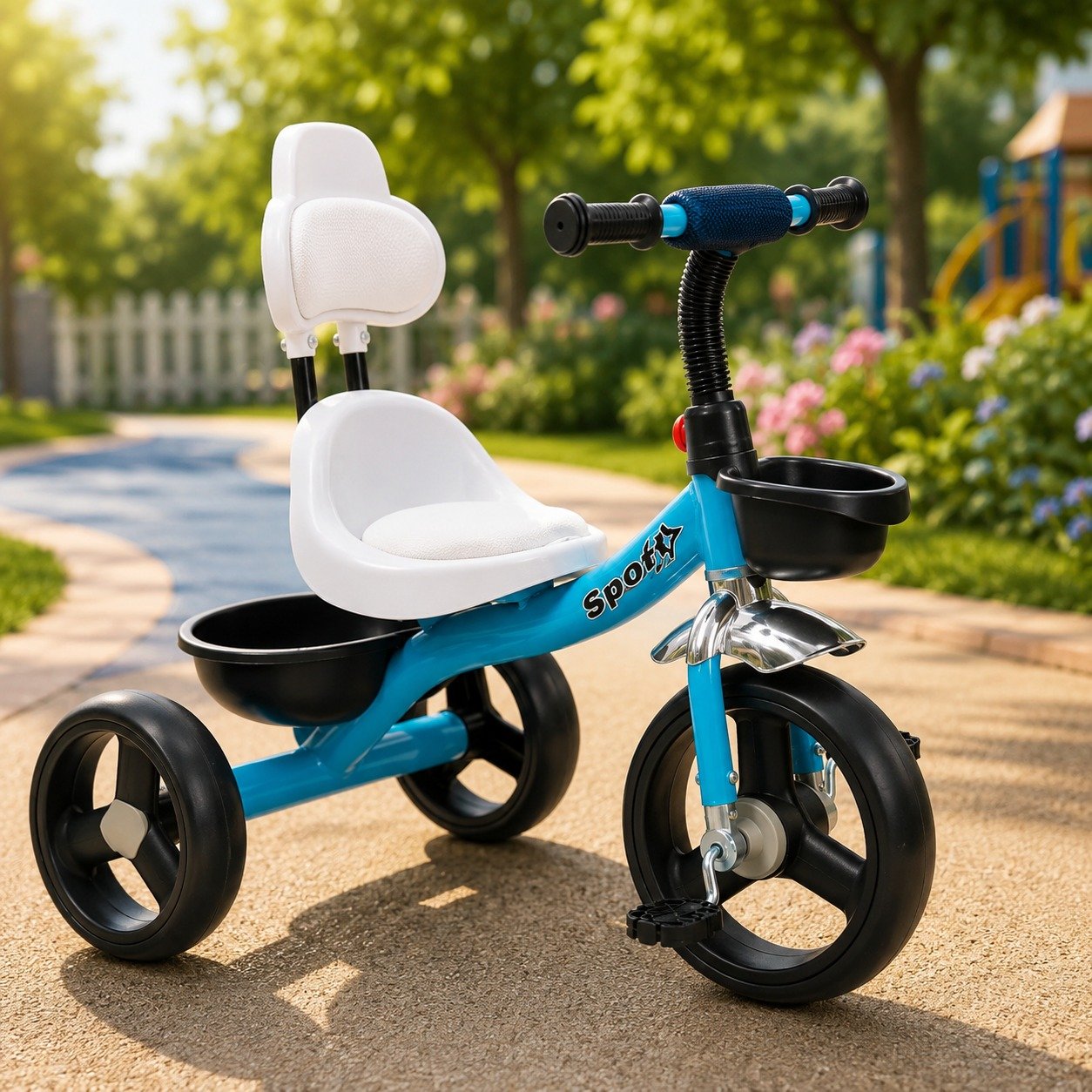 Premium Kids Tricycle with Storage Basket & Comfortable Seat | Pedal Trike for Toddlers and Children