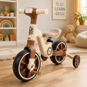 Premium Kids Tricycle with Parent Handle | 2-in-1 Toddler Trike with Removable Training Wheel & Comfortable Seat