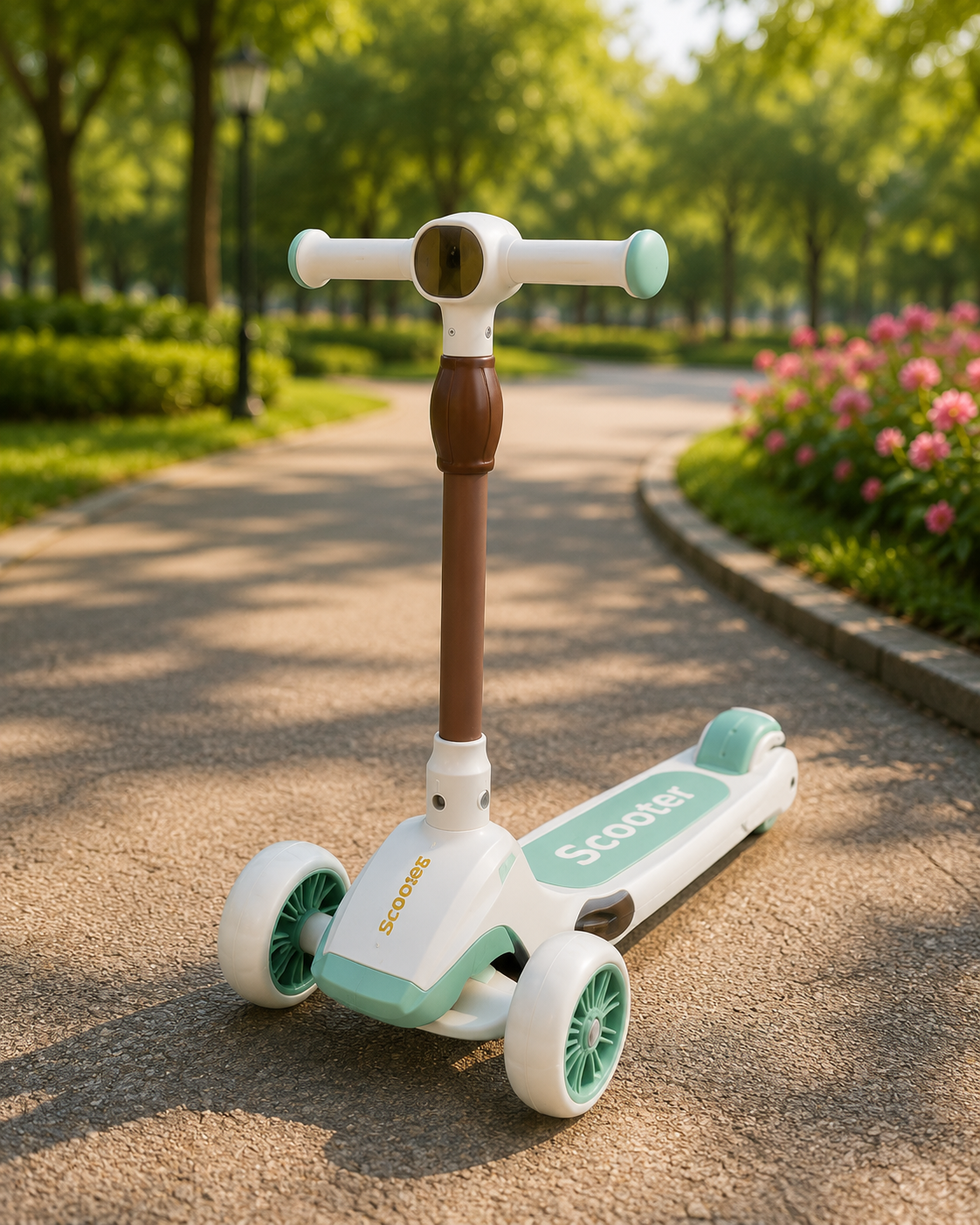 Premium 3-Wheel Kids Scooter with Adjustable Handlebar | Lean-to-Steer Kick Scooter for Boys & Girls