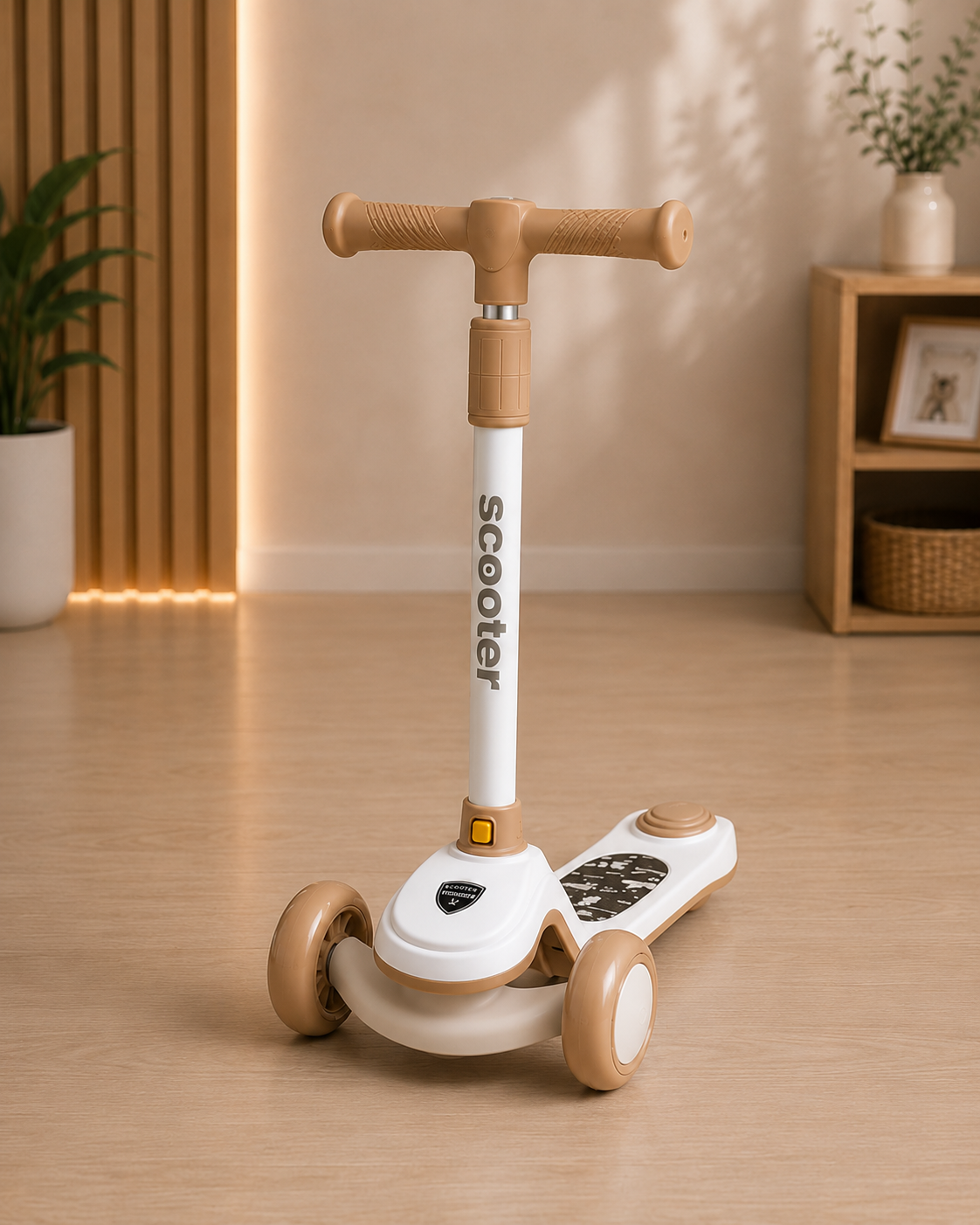 Premium 3-Wheel Kids Scooter with Adjustable Handlebar | Lean-to-Steer Kick Scooter for Boys & Girls